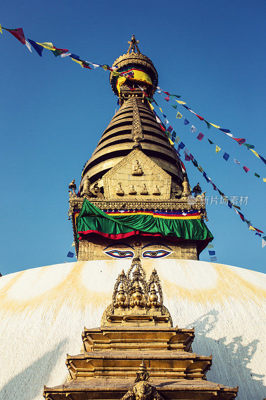 尼泊尔加德满都Bodhnath stupa